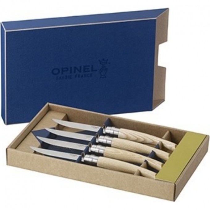 Набор ножей OPINEL TABLE CHIC №10 - 4шт рукоять - ясень 001828 Набор ножей OPINEL TABLE CHIC №10 - 4шт рукоять - ясень 001828