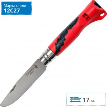 Нож OPINEL №7 OUTDOOR JUNIOR, красный 001897 Нож OPINEL №7 OUTDOOR JUNIOR, красный 001897